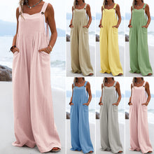 Ladda upp bild till gallerivisning, Enfärgad overall med breda ben