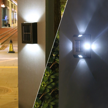 Ladda upp bild till gallerivisning, Utomhus solcellsvägglampa