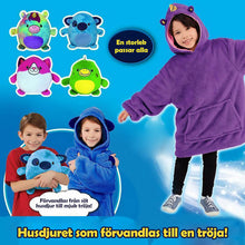 Ladda upp bild till gallerivisning, Filt Hoodie & Gosedjur för Barn (2 i 1)