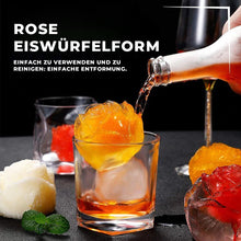 Ladda upp bild till gallerivisning, Rosen-Eiswürfelform mit 4 Fächern