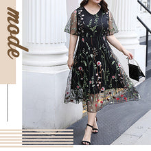 Ladda upp bild till gallerivisning, Blommig KlÀnning | Plus size
