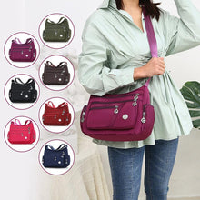 Ladda upp bild till gallerivisning, Axelremsväska Med Flera Fickor