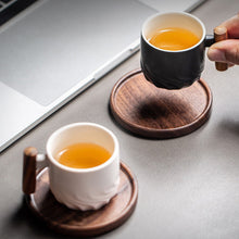 Ladda upp bild till gallerivisning, Handgjord retro keramisk kaffemugg