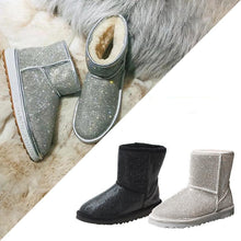 Ladda upp bild till gallerivisning, Varma vinterstövlar i hel strass