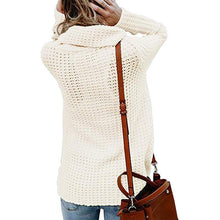 Ladda upp bild till gallerivisning, Irregular Ladies High Collar Sweater