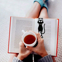 Ladda upp bild till gallerivisning, Cutout Black Kitten Bookmark