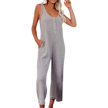 Ladda upp bild till gallerivisning, Enfärgade Jumpsuit Backpacking byxor med fickor
