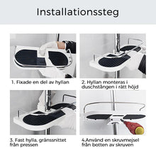Ladda upp bild till gallerivisning, Multifunktionellt förvaringsställ för duschstång