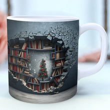 Ladda upp bild till gallerivisning, 3D bokhylla kaffemugg