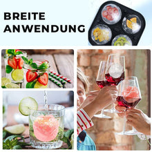 Ladda upp bild till gallerivisning, Rosen-Eiswürfelform mit 4 Fächern