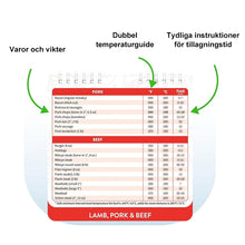 Ladda upp bild till gallerivisning, đMagnetisk Air Fryer Matlagningsguide