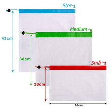 Ladda upp bild till gallerivisning, Fruktpåsar i nät | 12 st