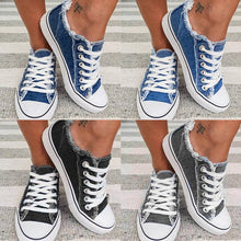 Ladda upp bild till gallerivisning, Denim canvas skor