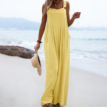 Ladda upp bild till gallerivisning, Enfärgad overall med breda ben