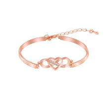 Ladda upp bild till gallerivisning, Kom alltid ihåg att jag älskar dig mamma Forever Love Hjärt Armband