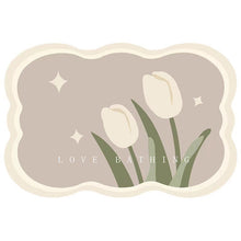 Ladda upp bild till gallerivisning, Superabsorberande blomma halkfri matta för badrum