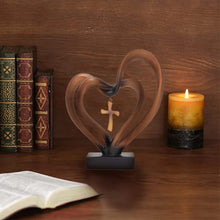 Ladda upp bild till gallerivisning, Jesus Entwined Hearts Cross