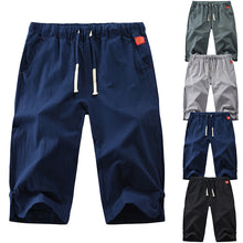 Ladda upp bild till gallerivisning, Fempunktsshorts i bomull och linne