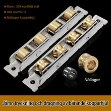 Ladda upp bild till gallerivisning, Remskiva i rostfritt stål och koppar (2 st)