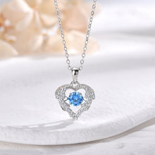 Ladda upp bild till gallerivisning, Glittrande Zirconia hjärta halsband