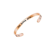 Ladda upp bild till gallerivisning, Hope Manschettarmband Gravyr (nickelfri)