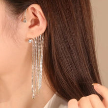 Ladda upp bild till gallerivisning, Mousserande Diamond Tassel örhängen