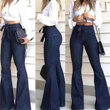 Ladda upp bild till gallerivisning, Jeans Med Hög Midja vid Ben