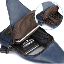 Ladda upp bild till gallerivisning, En axel crossbody-läder Bröstväska