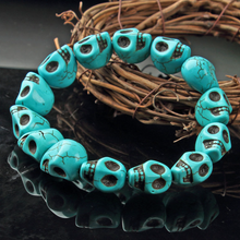 Ladda upp bild till gallerivisning, đHALLOWEENđ Skalle Stil Strandarmband