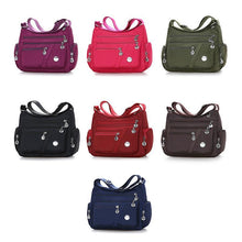 Ladda upp bild till gallerivisning, Axelremsväska Med Flera Fickor