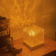 Ladda upp bild till gallerivisning, Nattljus med roterande vattenmönster