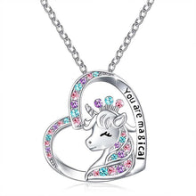 Ladda upp bild till gallerivisning, "You Are Magical" - Enhörningsprinsessörhängen och halsband