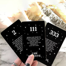 Ladda upp bild till gallerivisning, Ängelnummermeddelanden och bekräftelse Oracle Deck