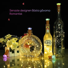 Ladda upp bild till gallerivisning, đŸLED vinflaska ljus kork nattlampa DIY Decor Lift