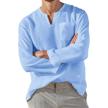 Ladda upp bild till gallerivisning, Men‘s Long-sleeved Linen Shirt