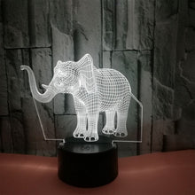 Ladda upp bild till gallerivisning, Elephant 3d illusionslampa