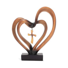 Ladda upp bild till gallerivisning, Jesus Entwined Hearts Cross