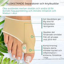 Ladda upp bild till gallerivisning, Korrigeringsstrumpor med Hallux Valgus -apparat