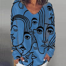 Ladda upp bild till gallerivisning, T-shirt med abstrakt tryck