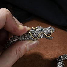 Ladda upp bild till gallerivisning, Silver handgjort Drakkedja armband