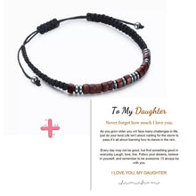 Ladda upp bild till gallerivisning, Magnetiskt morsekodarmband med nylonsnöre