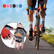 Ladda upp bild till gallerivisning, Halkskydd Halvfinger Handskar för Cykling