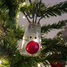 Ladda upp bild till gallerivisning, Smält glas julgran dekoration