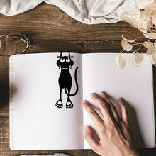 Ladda upp bild till gallerivisning, Cutout Black Kitten Bookmark