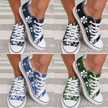 Ladda upp bild till gallerivisning, Denim canvas skor