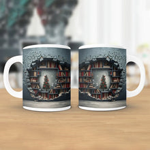 Ladda upp bild till gallerivisning, 3D bokhylla kaffemugg