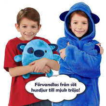 Ladda upp bild till gallerivisning, Filt Hoodie & Gosedjur för Barn (2 i 1)