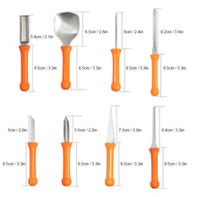 Ladda upp bild till gallerivisning, 8 st Pumpa Carving Kit | Rostfritt Stål