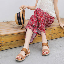 Ladda upp bild till gallerivisning, Spänne avslappnade platta sandaler