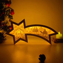 Ladda upp bild till gallerivisning, LED Trästjärneljus för jul